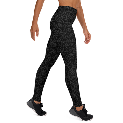 LAVA BLACK #A1 CAMOUFLAGE YOGA LEGGING