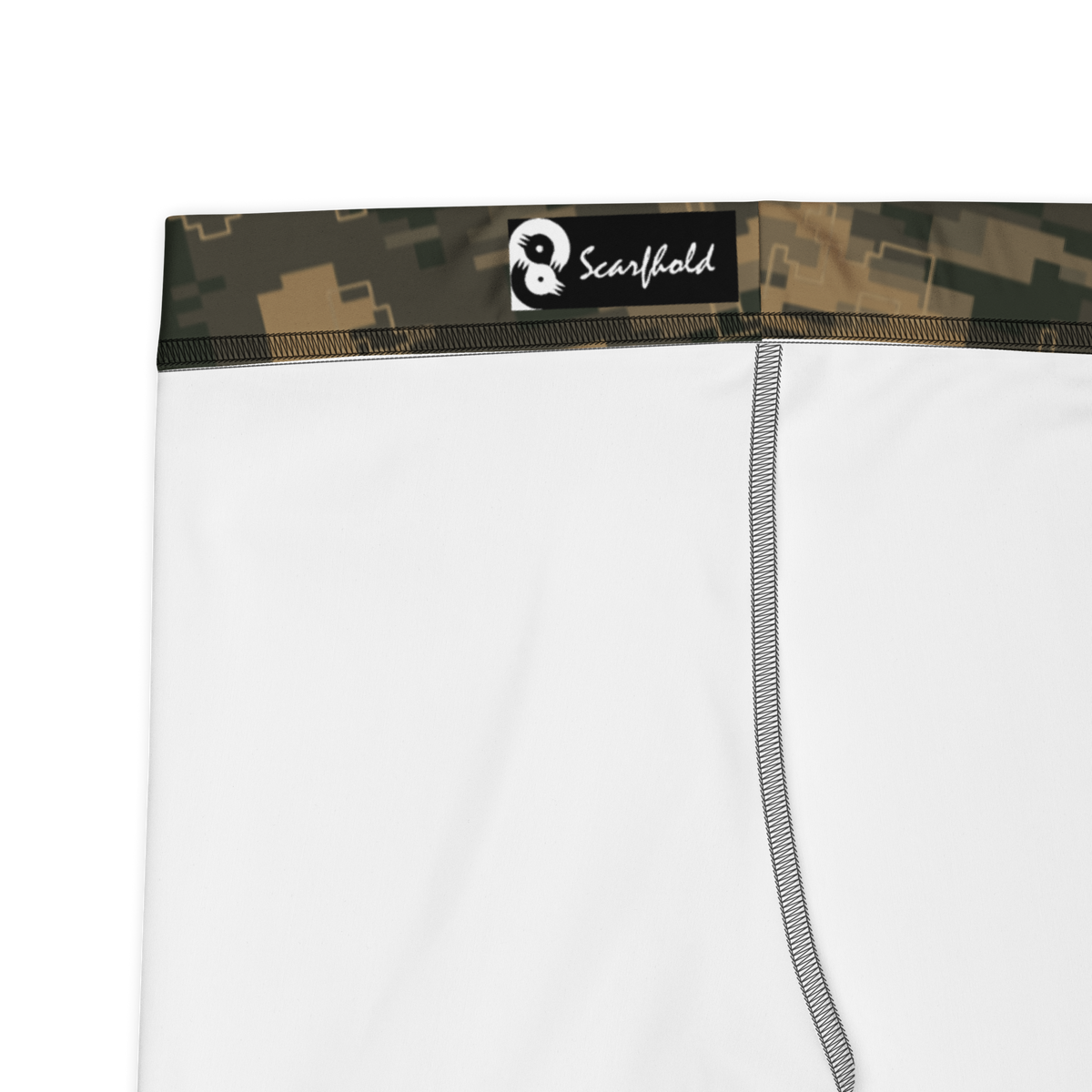 Digita Contour Static Woodland mid-rise comfort leggings, fabric and construction details.