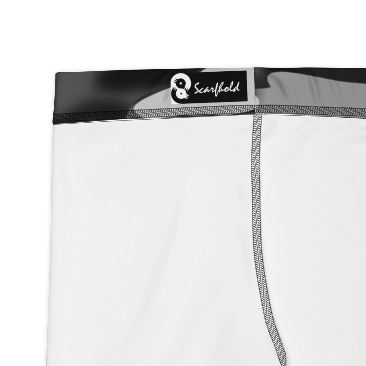 Gulf Relief Greyscale camouflage mid-rise comfort leggings, fabric and construction details.