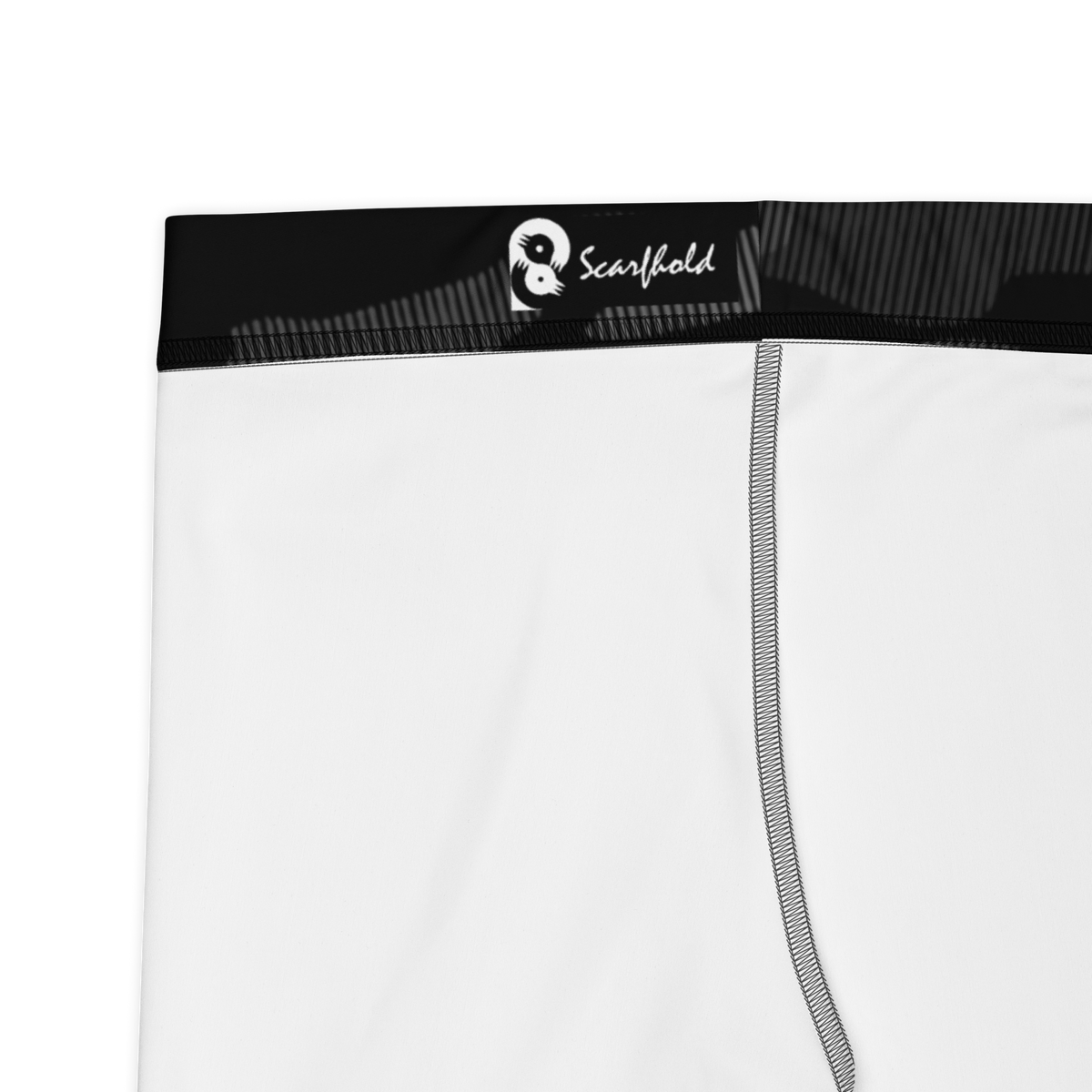 Gulf Striation Greyscale camouflage mid-rise comfort leggings, fabric and construction details.