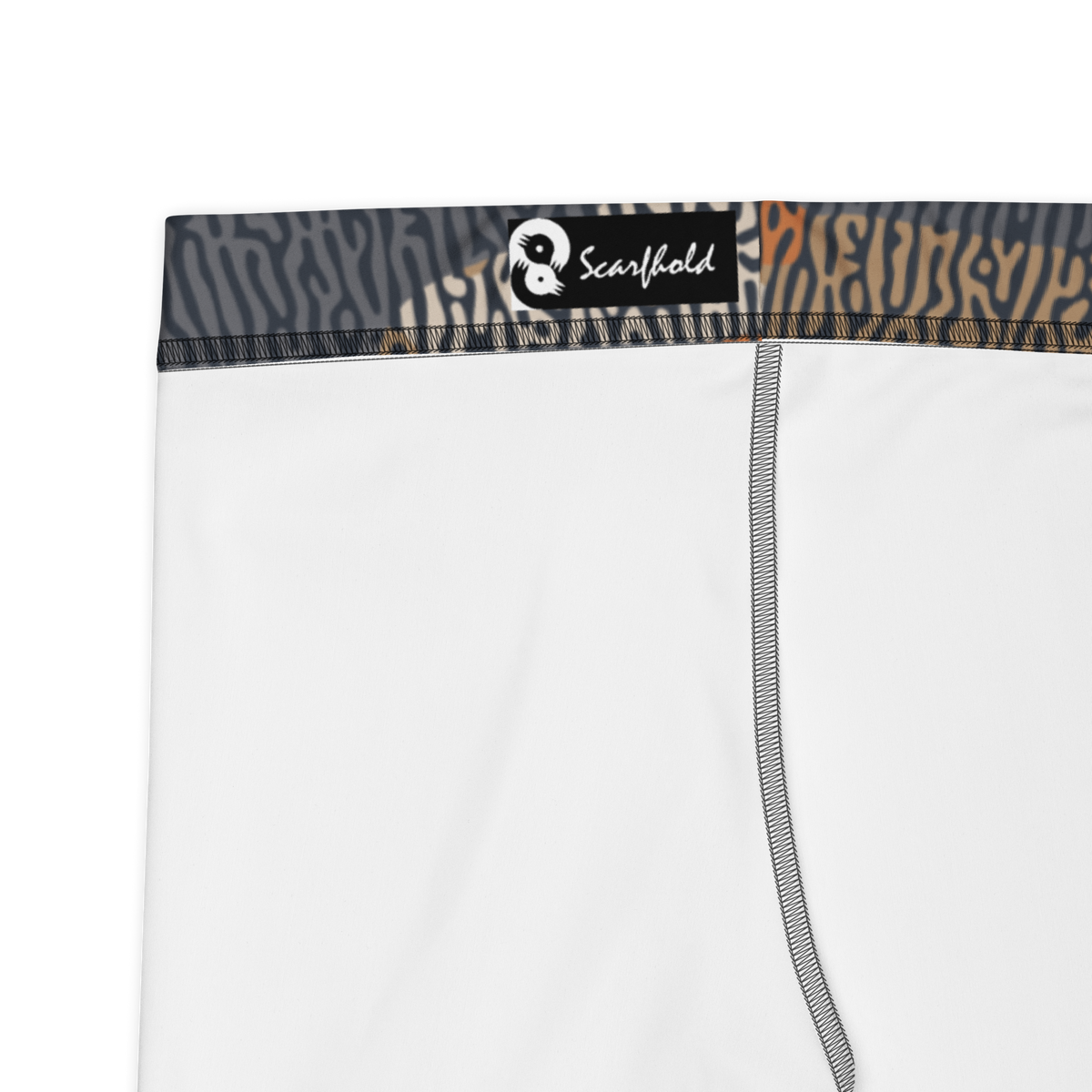 Gulf Turing Fall 2 camouflage mid-rise comfort leggings, fabric and construction details.