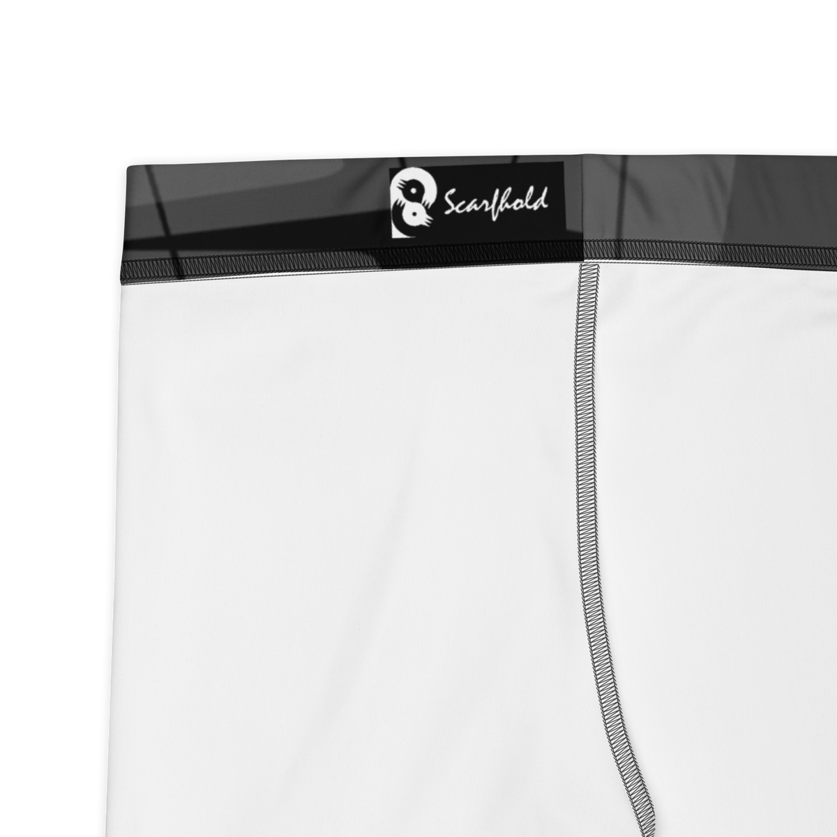 Timbre Greyscale 1 camouflage mid-rise comfort leggings, fabric and construction details.